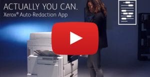 Xerox Auto-Redaction app